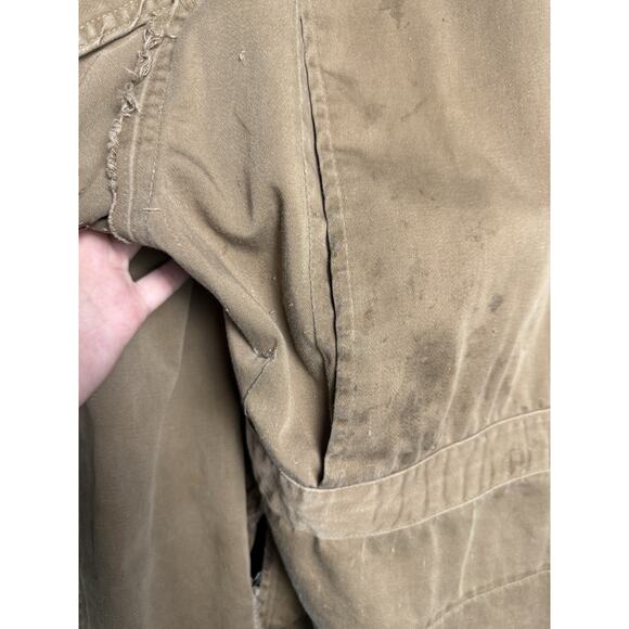 Vtg 70s SafTBak Canvas Field Barn Jacket Hunting Tan Gorpcore Chore Coat Large - Picture 5 of 8